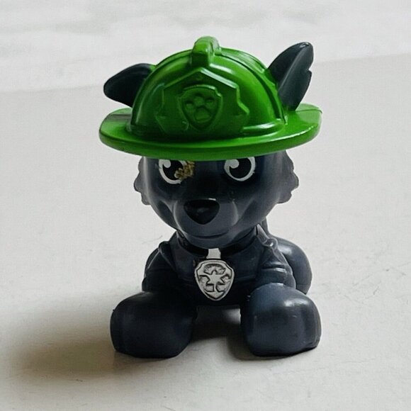 PAW Patrol Action Pack Pup Cowboy Rocky Recycle Dog Figure Spin Master - Picture 5 of 8